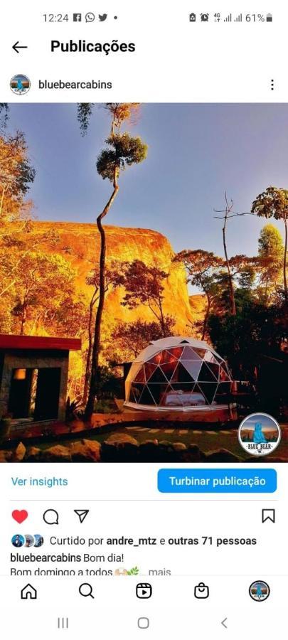 Вилла Blue Bear Cabins Петрополис Экстерьер фото